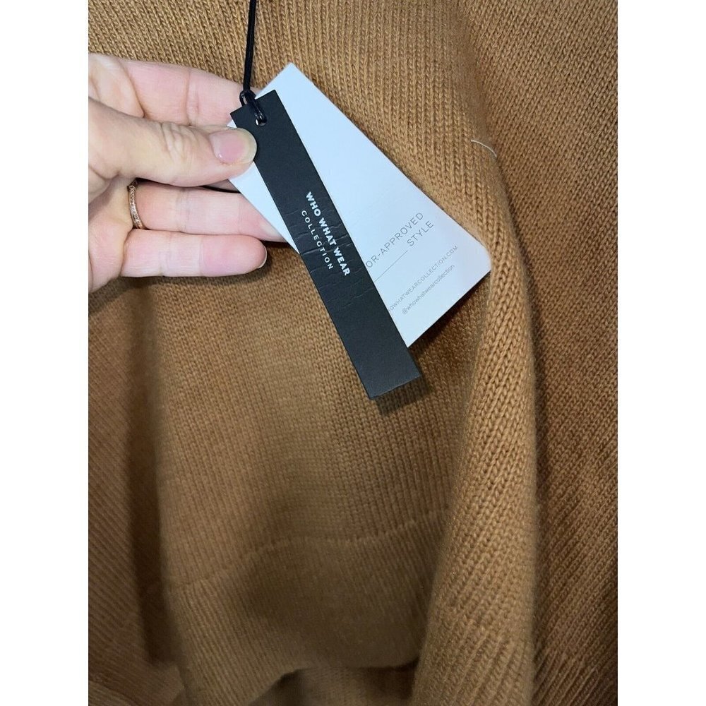 Who What Wear Emory Scoop-Neck Wool Blend Sweater NWTS Large NEW $118 Y1 - Picture 5 of 7